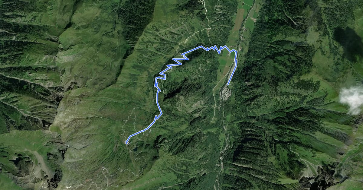 Маршрут Wüstlau Trail на спутниковом снимке