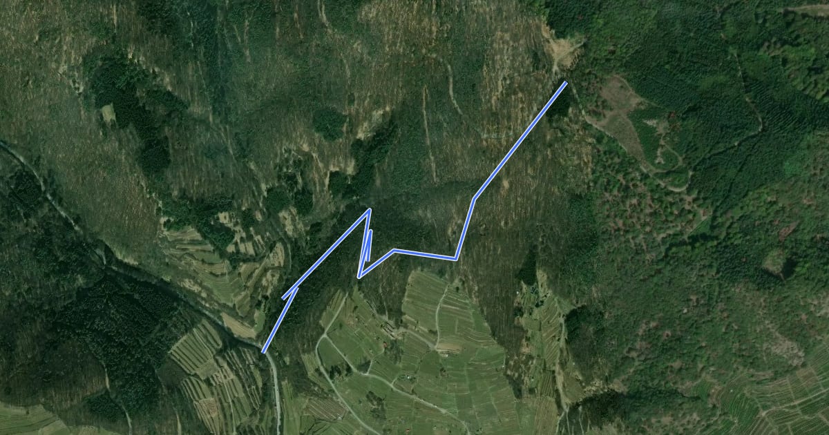 Маршрут Wachauer Höhenweg на спутниковом снимке