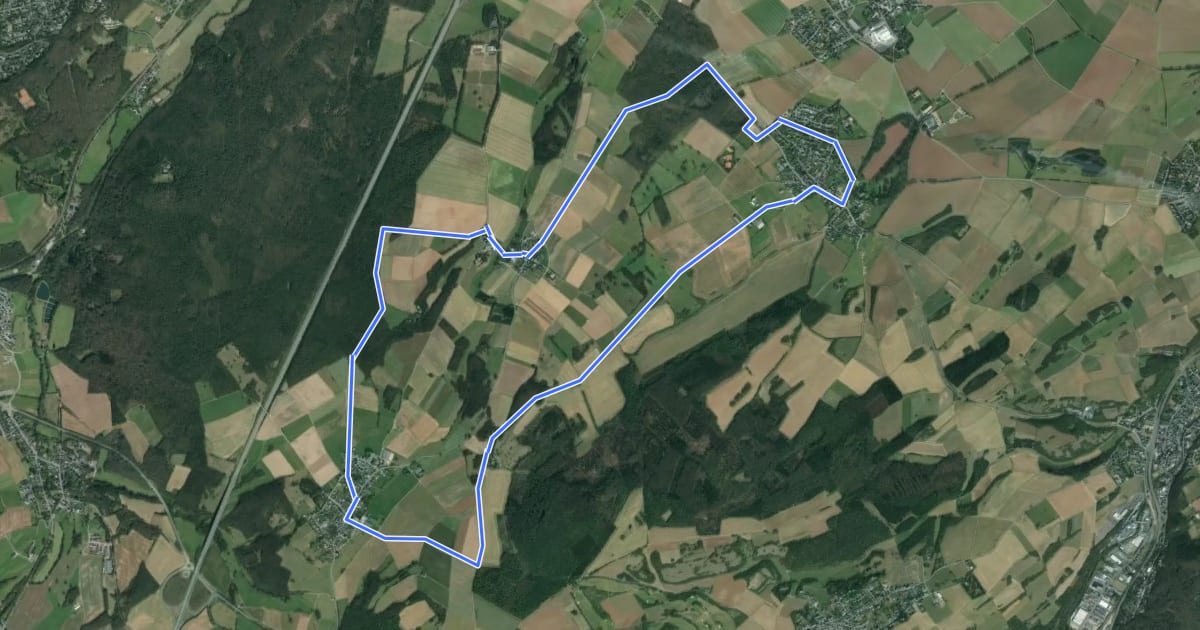 Маршрут Wachendorf Rundweg 4 на спутниковом снимке