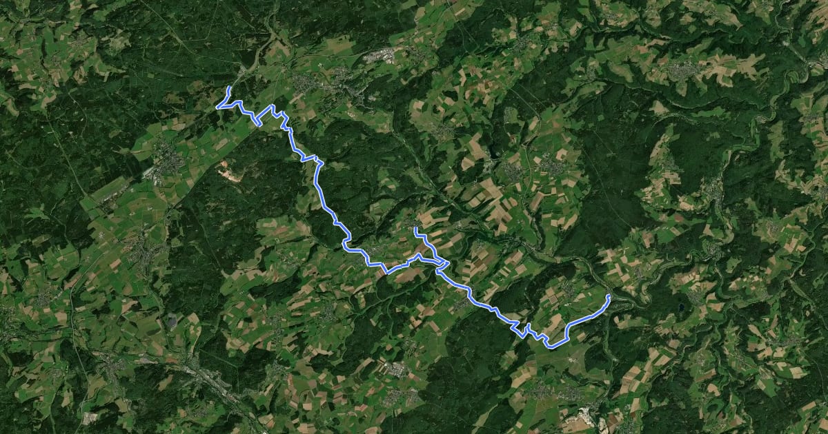 Маршрут Wacholderweg на спутниковом снимке