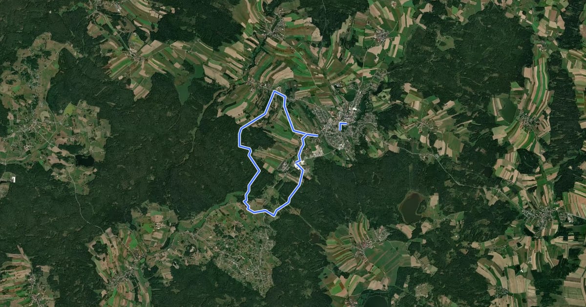 Маршрут Wacholderweg на спутниковом снимке
