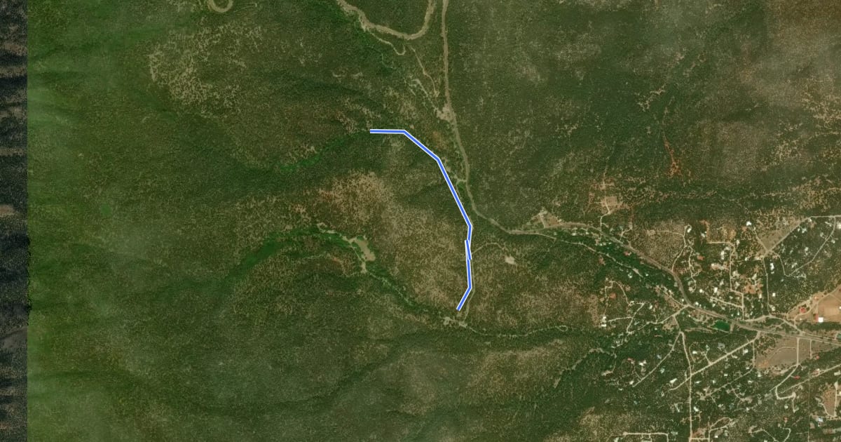 Маршрут Wagon Trail на спутниковом снимке
