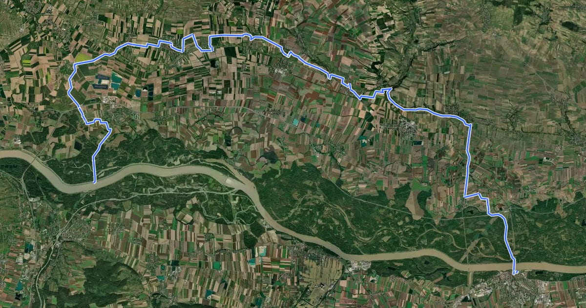Маршрут Wagram Tour на спутниковом снимке