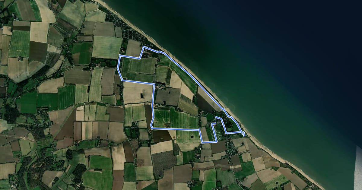 Маршрут Walcott Circular Walk на спутниковом снимке