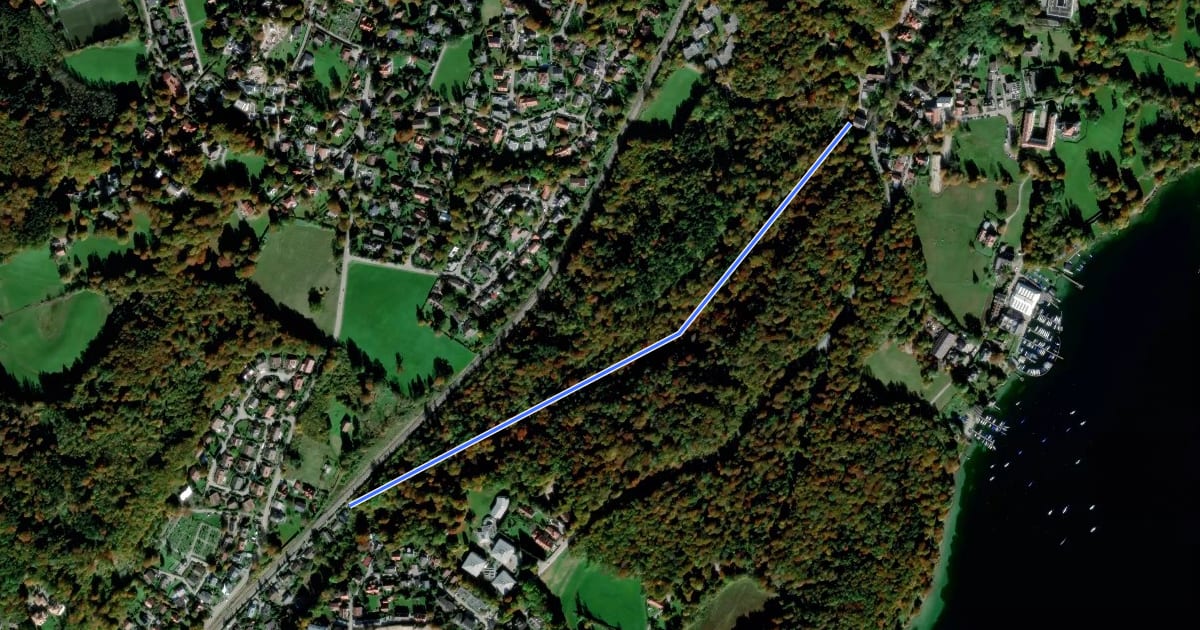 Маршрут Wald- und Naturlehrpfad "Starzenbach-Schlucht" на спутниковом снимке