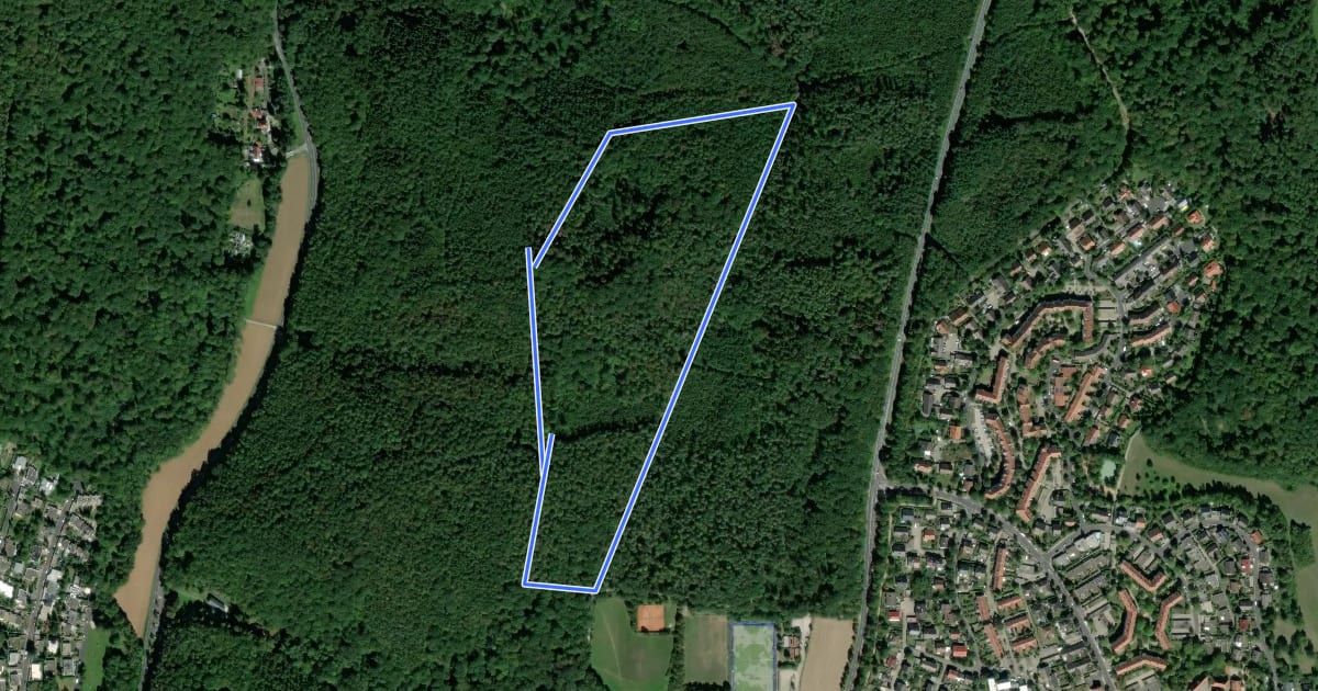 Маршрут Wald- und Naturpfad - Abschnitt 1 на спутниковом снимке