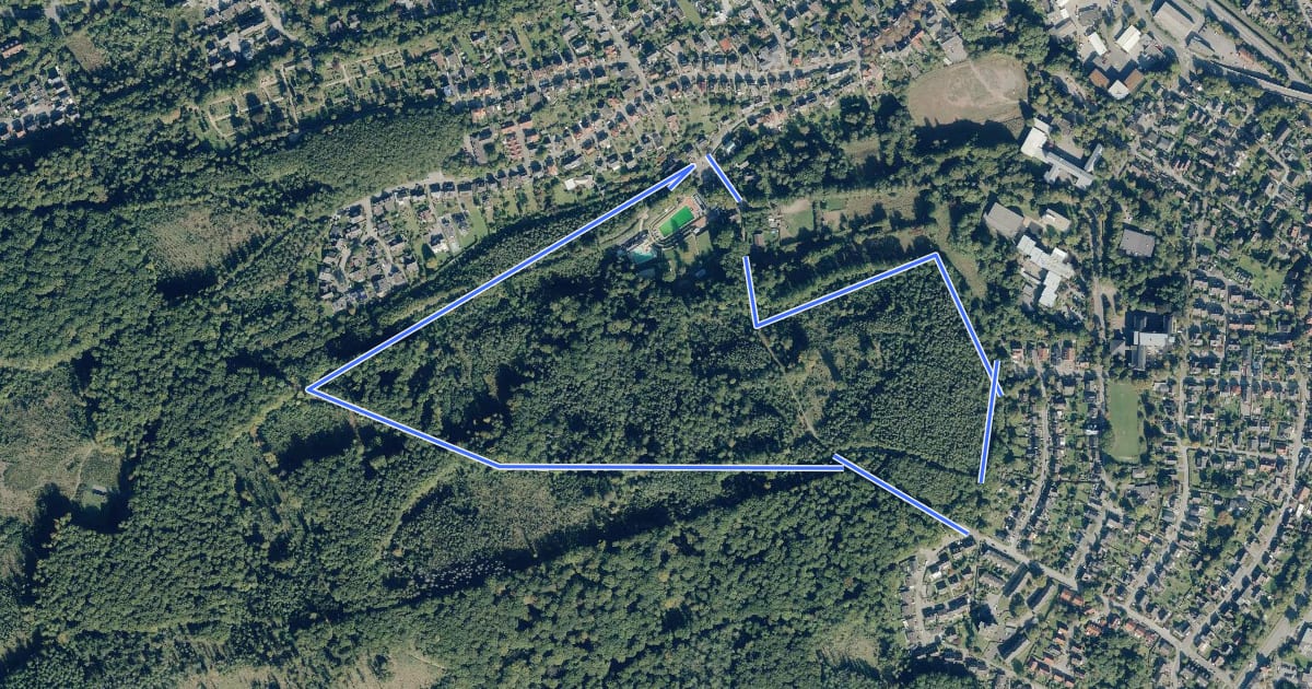 Маршрут Waldemei Rundweg A6 на спутниковом снимке