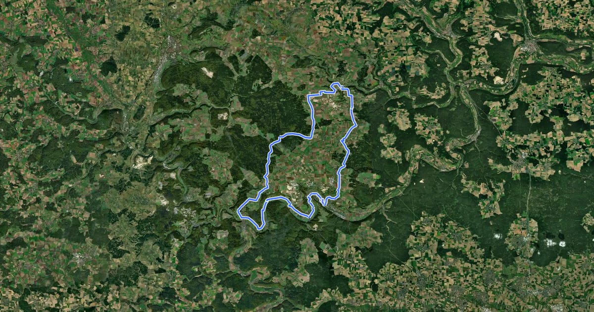 Маршрут Walderlebnis-Tour на спутниковом снимке
