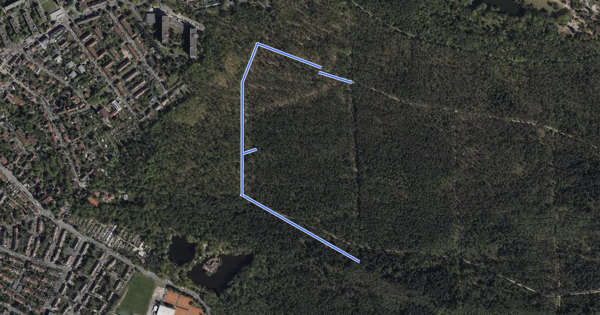 Маршрут Walderlebnispfad am Valznerweiher на спутниковом снимке
