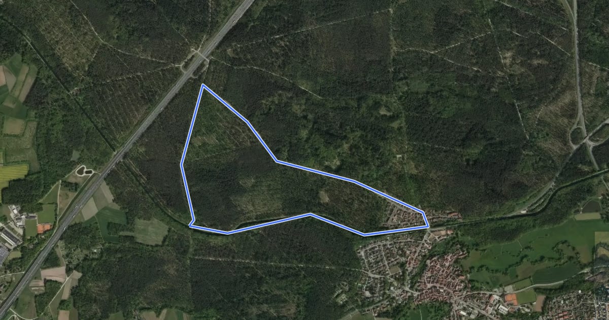 Маршрут Walderlebnispfad Wendelstein на спутниковом снимке