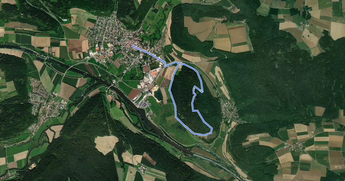Маршрут Walderlebnispfad Wolfsberg на спутниковом снимке