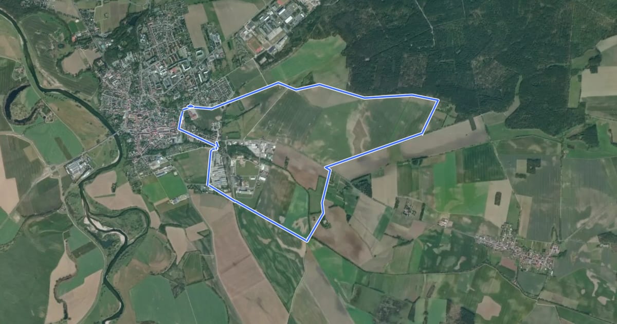 Маршрут Waldhofweg на спутниковом снимке