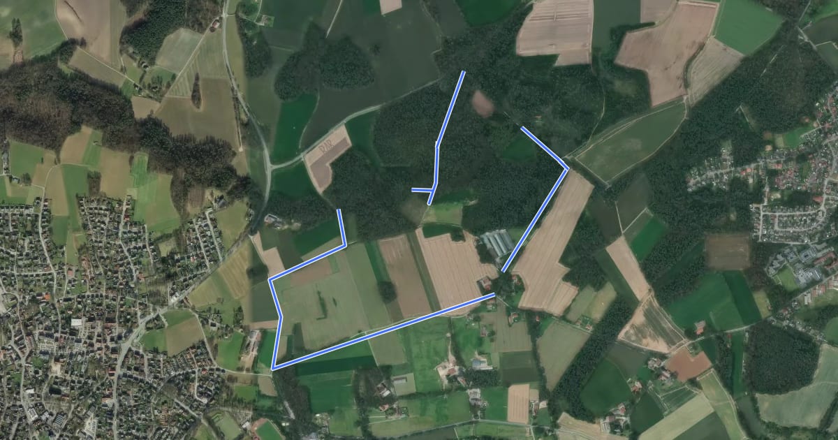 Маршрут Waldkapelle Rundweg A3 на спутниковом снимке