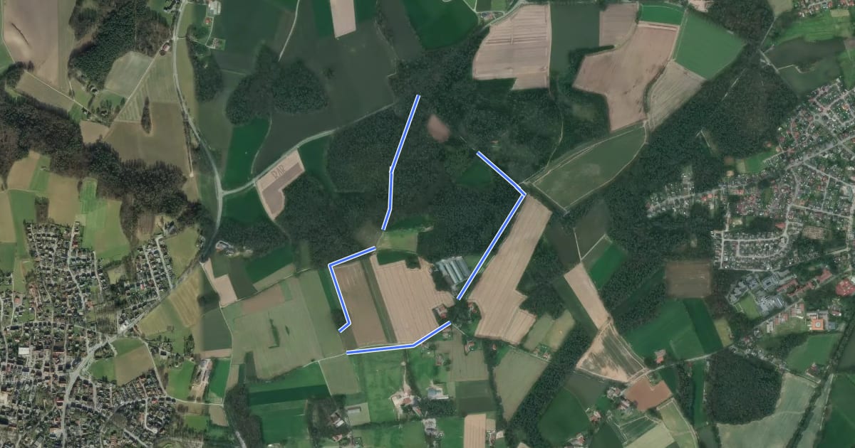 Маршрут Waldkapelle Rundweg A5 на спутниковом снимке