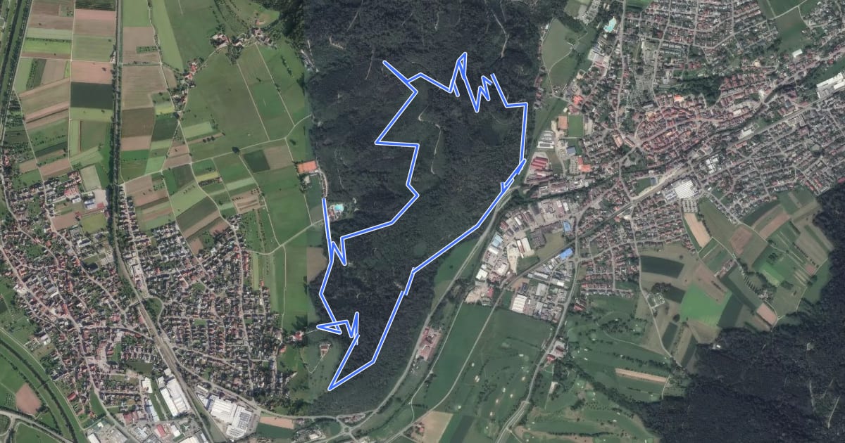 Маршрут Waldlehrpfad Biberach-Zell am Harmersbach на спутниковом снимке
