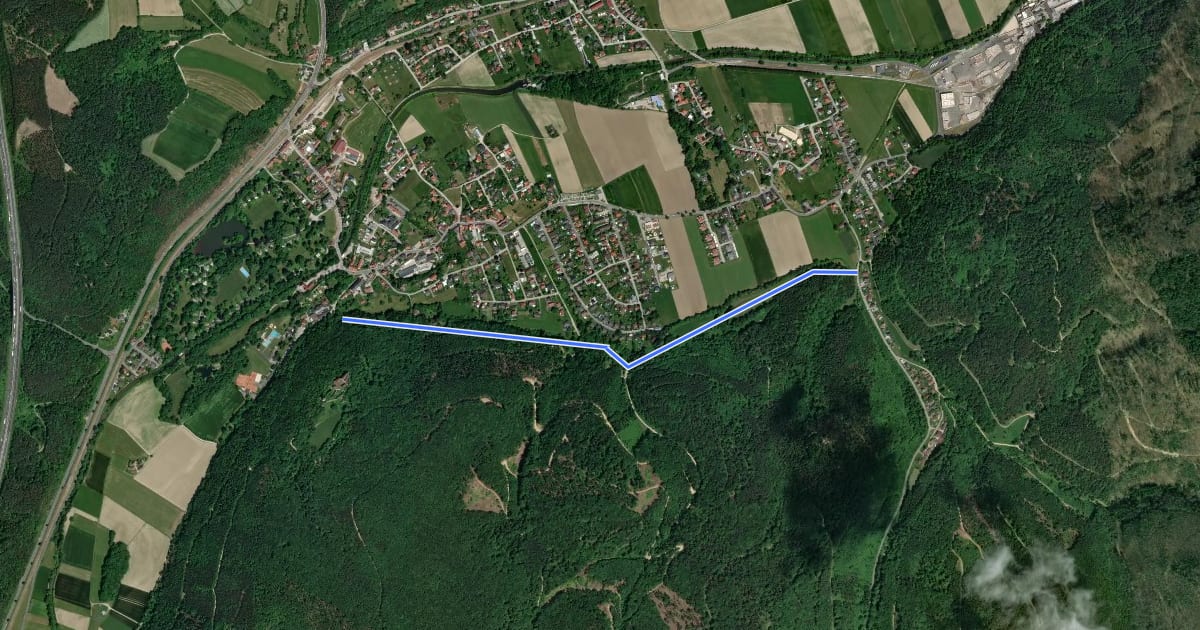 Маршрут Waldlehrpfad Seebenstein на спутниковом снимке