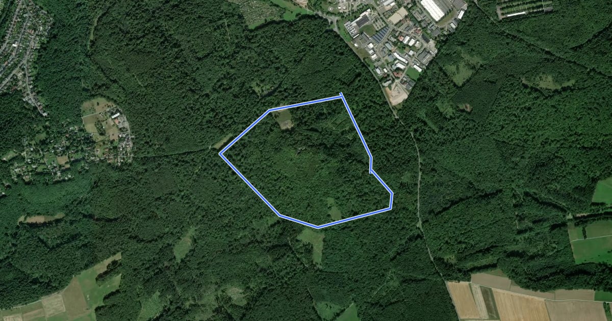 Маршрут Waldlehrpfad Stoppelberg на спутниковом снимке