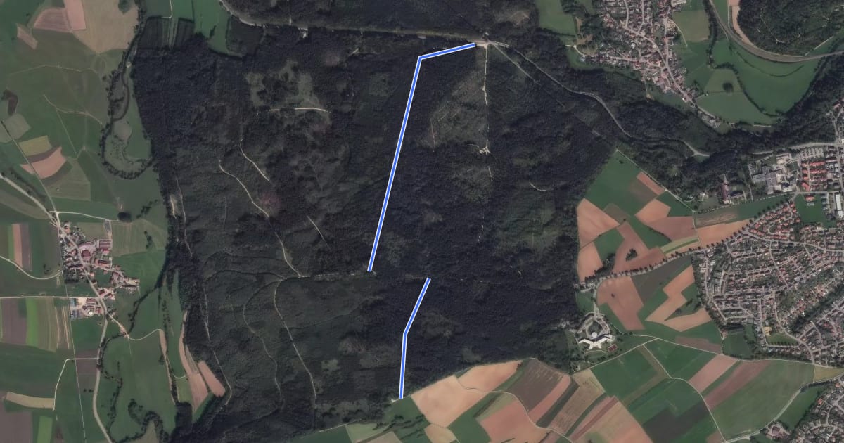 Маршрут Waldparkplatz Fronholz - Amalienhütte на спутниковом снимке