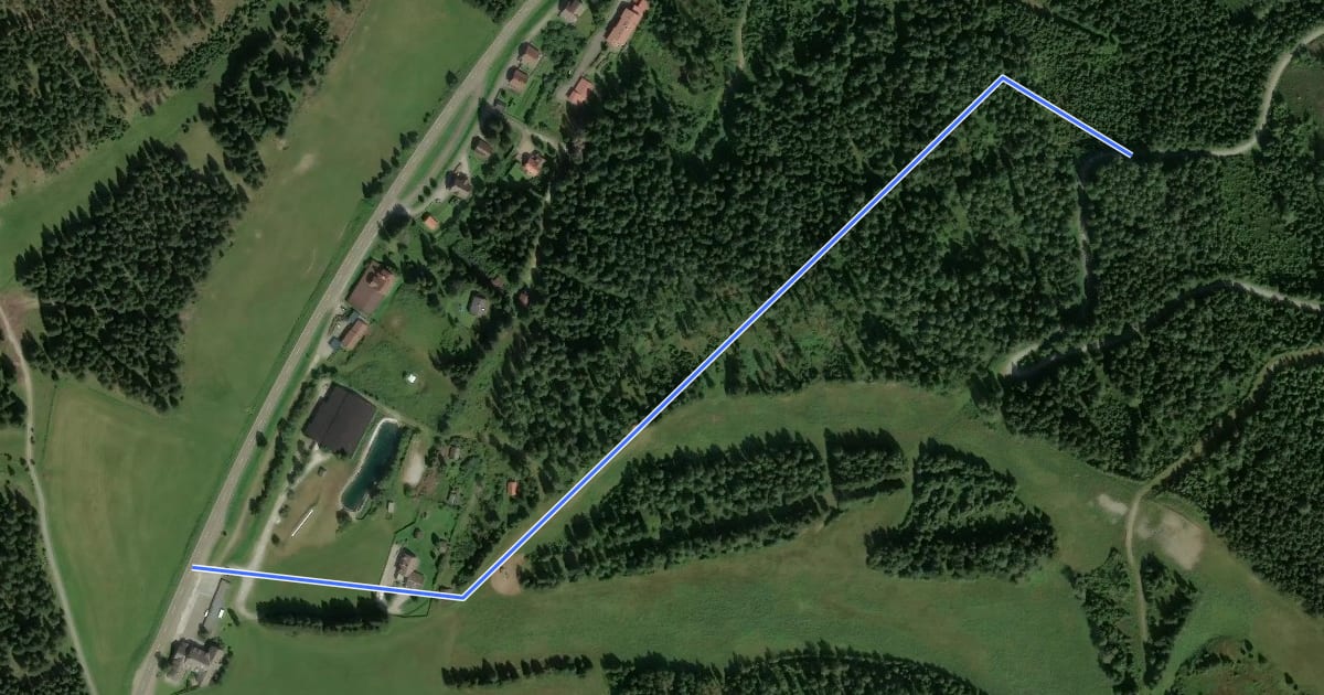 Маршрут Waldpfad на спутниковом снимке