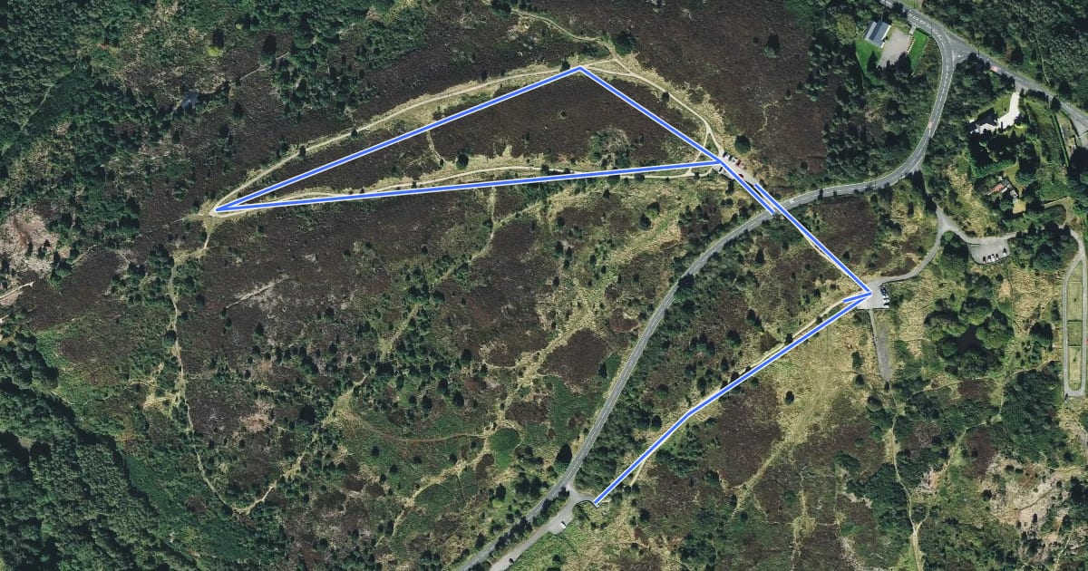 Маршрут Waldridge Fell Country Park: Easy Access Route на спутниковом снимке