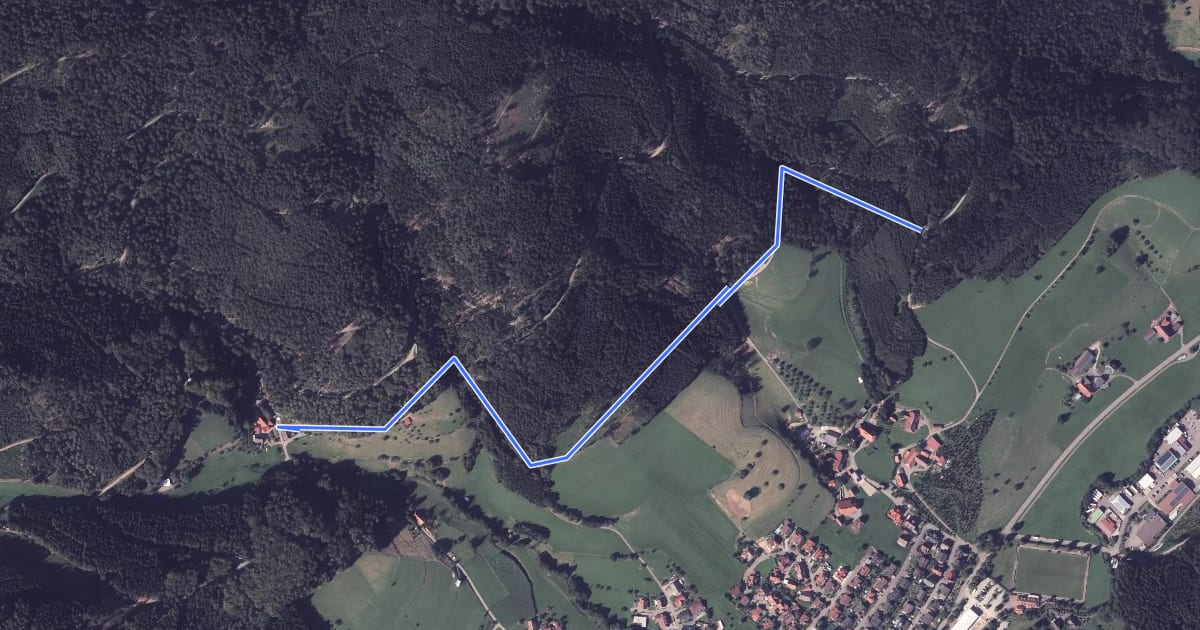 Маршрут Waldspielplatz - Prechtle Mittelweiler на спутниковом снимке