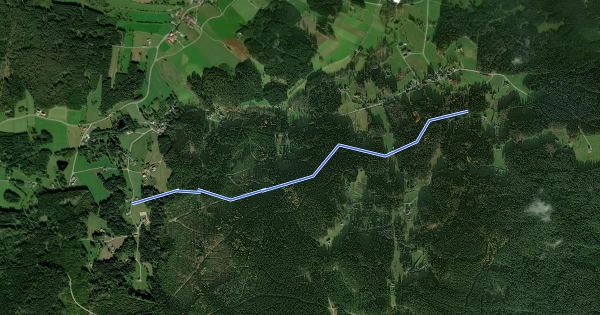 Маршрут Waldweg Maißen - Hirschenwies на спутниковом снимке