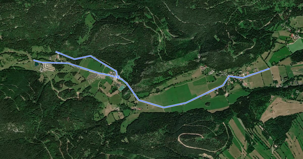 Маршрут Waldweg Talstation Doppelsessellift (Losenheim) на спутниковом снимке