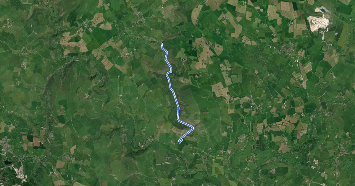 Маршрут Walk from Dovedale to Milldale, Dovedale на спутниковом снимке