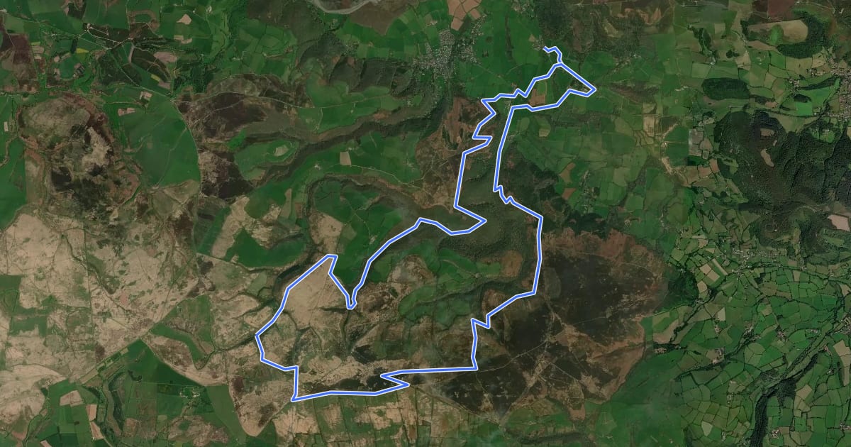 Маршрут Walking in Exmoor: Day Two на спутниковом снимке
