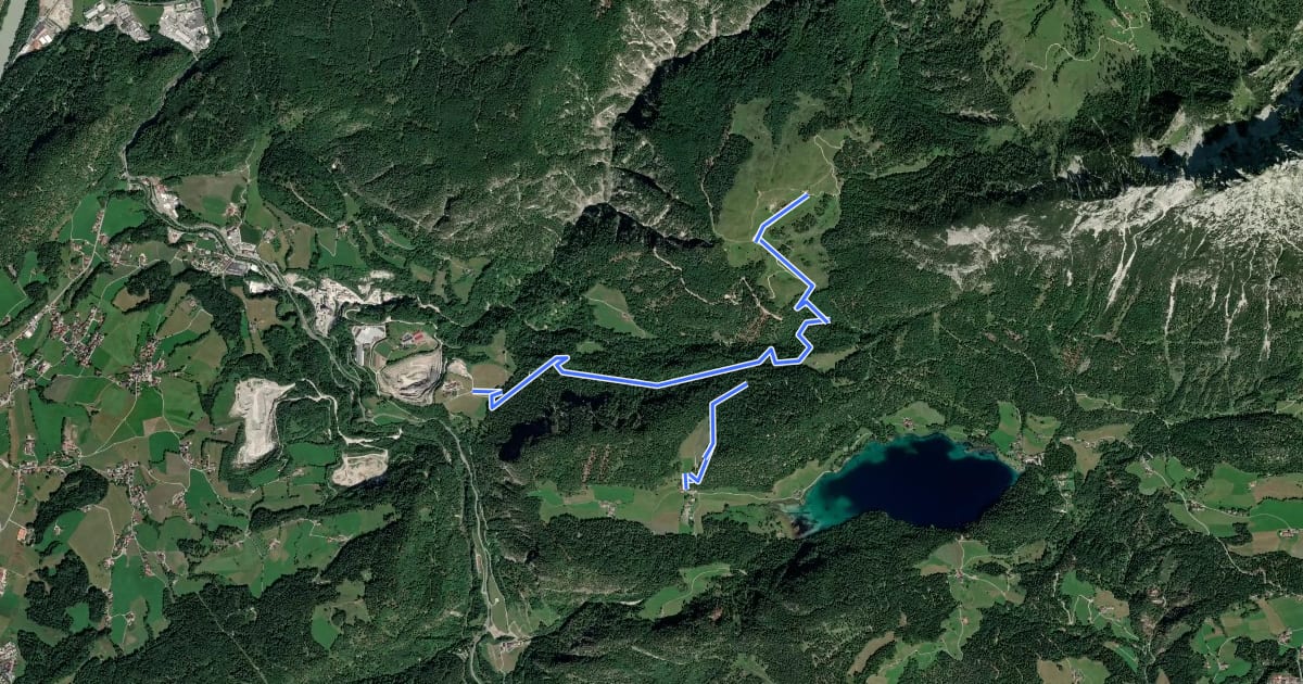 Маршрут Walleralm на спутниковом снимке