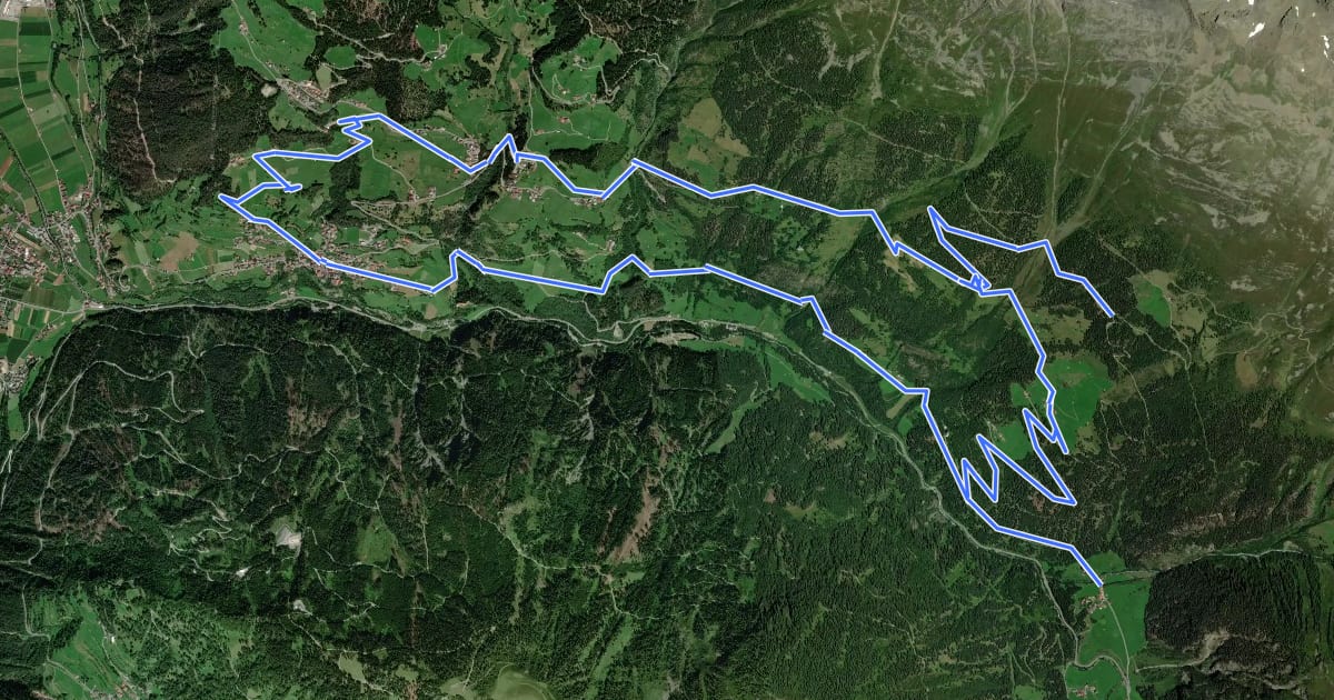 Маршрут Wallfahrtsrunde Kaltenbrunn на спутниковом снимке