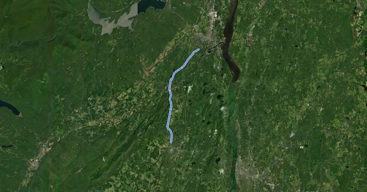 Маршрут Wallkill Valley Rail Trail (Mulberry St - Route 32) [EST] [cycling] на спутниковом снимке