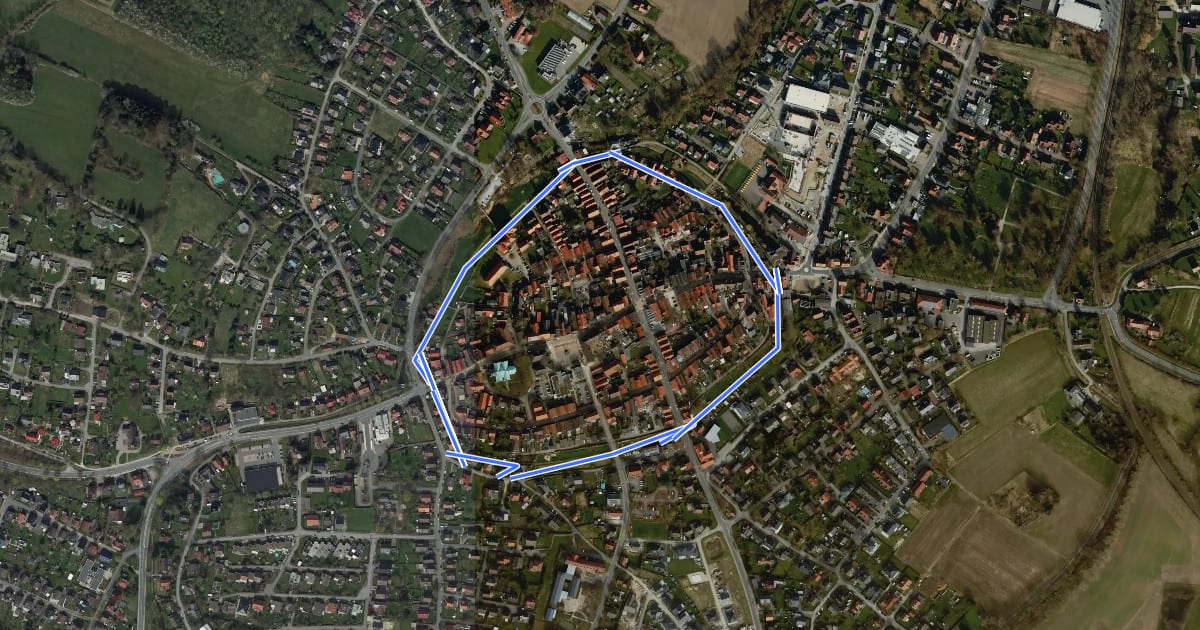 Маршрут Wallrundweg на спутниковом снимке