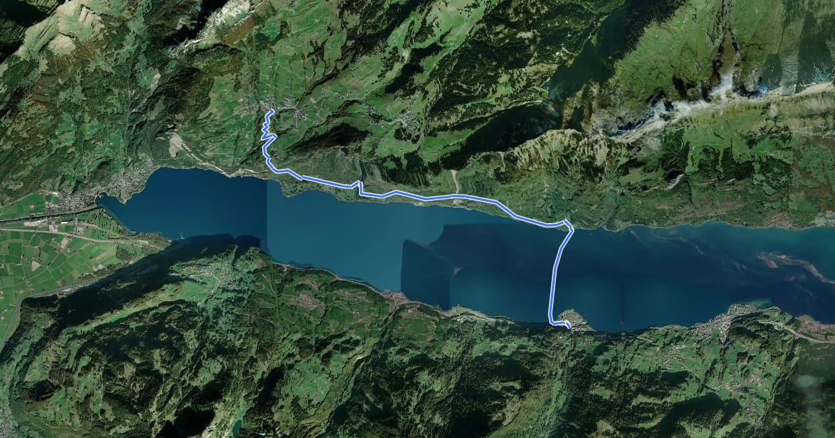 Маршрут WALSA-Weg - Etappe 4 на спутниковом снимке