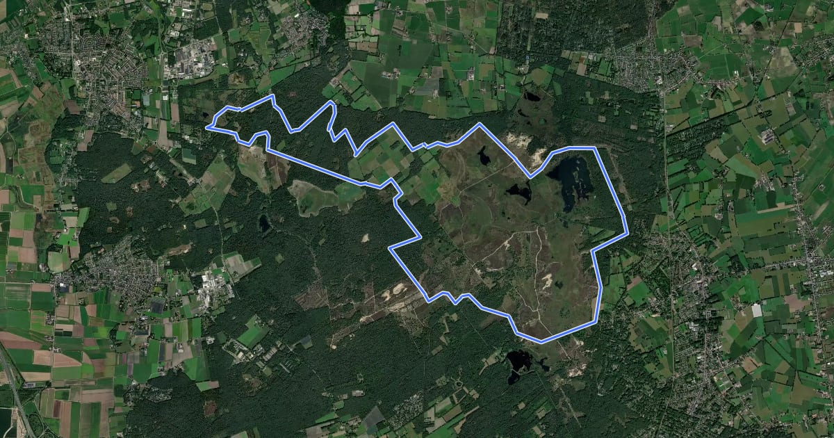 Маршрут Wandelpad Ree на спутниковом снимке