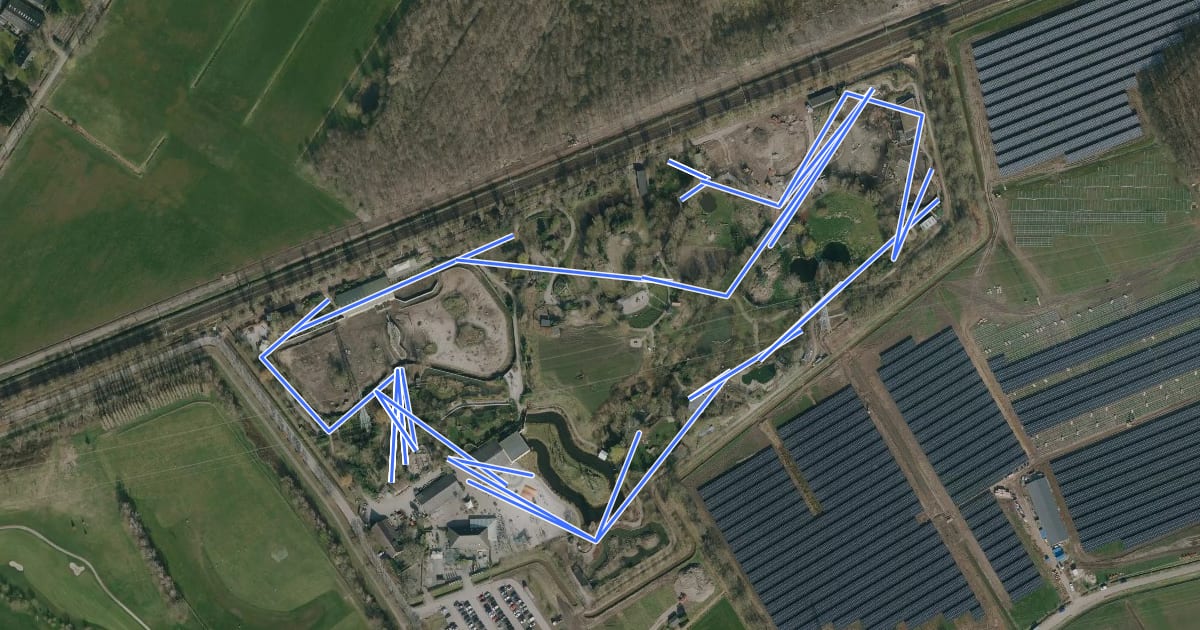 Маршрут Wandelroute на спутниковом снимке