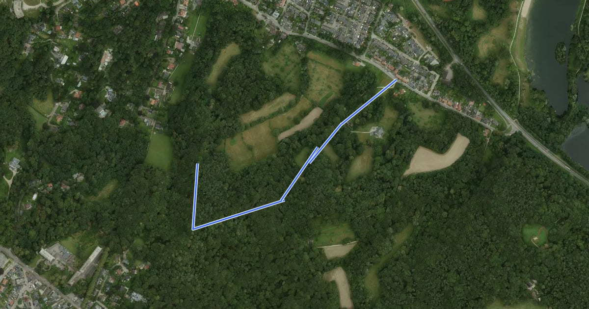 Маршрут Wandelroute Beek на спутниковом снимке