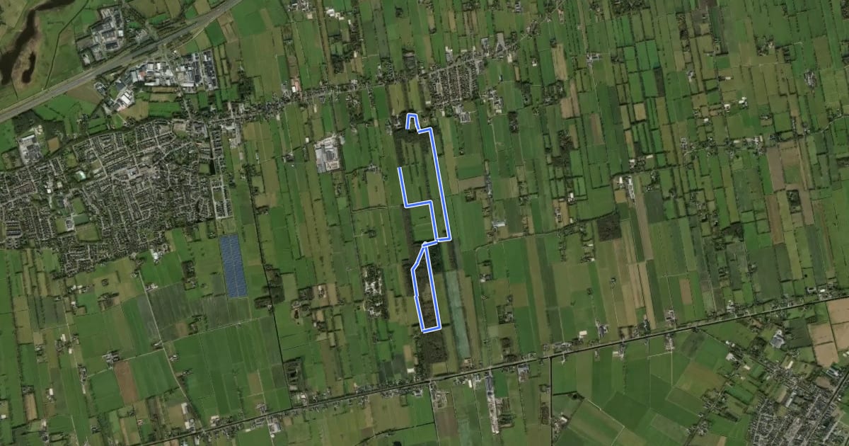Маршрут Wandelroute Coendersborg на спутниковом снимке