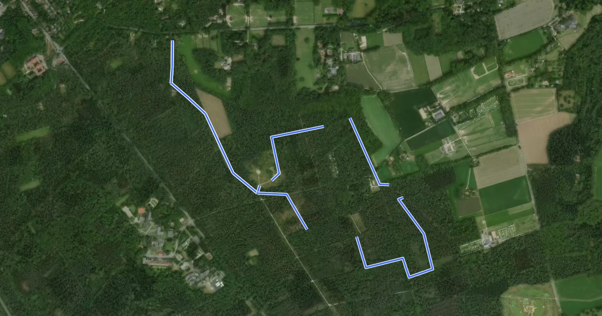 Маршрут Wandelroute De But на спутниковом снимке
