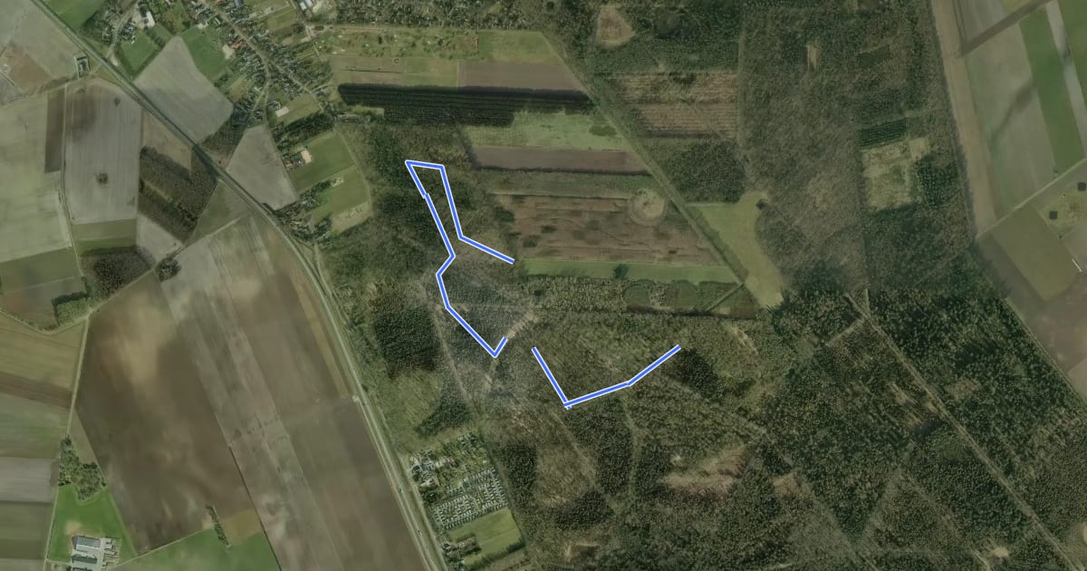 Маршрут Wandelroute Dennenbos на спутниковом снимке