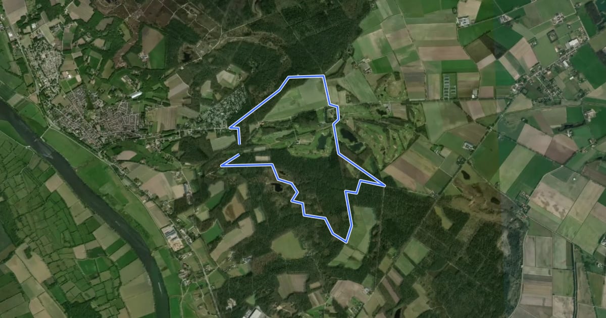 Маршрут Wandelroute Duvelskuul на спутниковом снимке