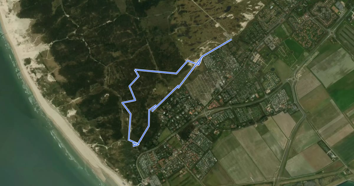 Маршрут Wandelroute Foxdal на спутниковом снимке
