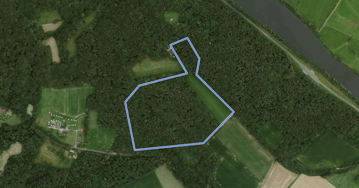 Маршрут Wandelroute Grens на спутниковом снимке