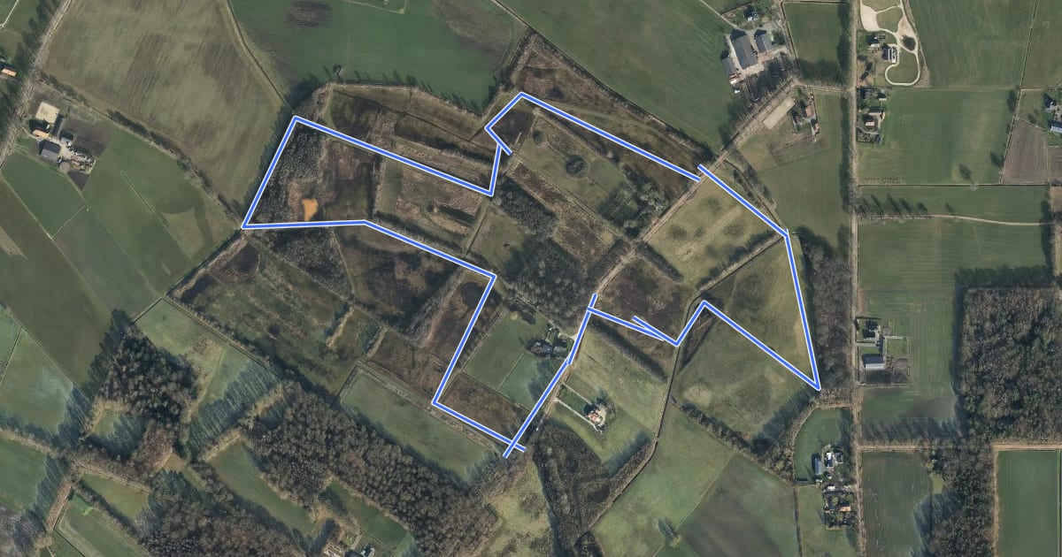 Маршрут Wandelroute Hagenbeek, Laarzenpad на спутниковом снимке