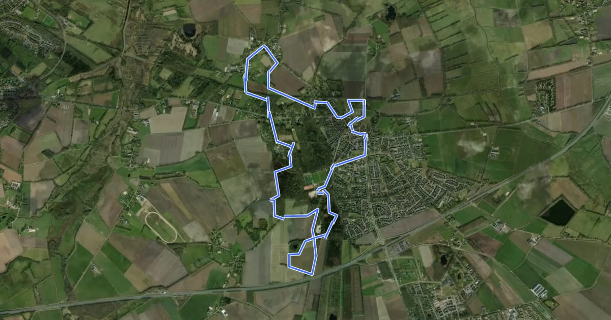 Маршрут Wandelroute Rolder Es на спутниковом снимке