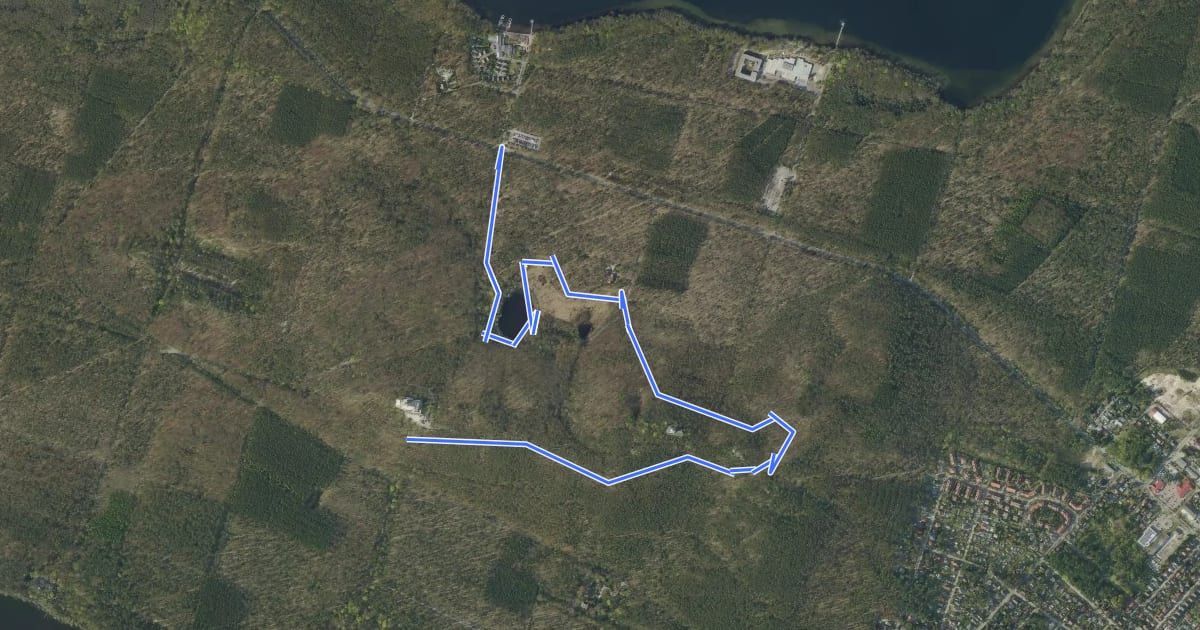 Маршрут Wanderlehrpfad Teufelssee на спутниковом снимке