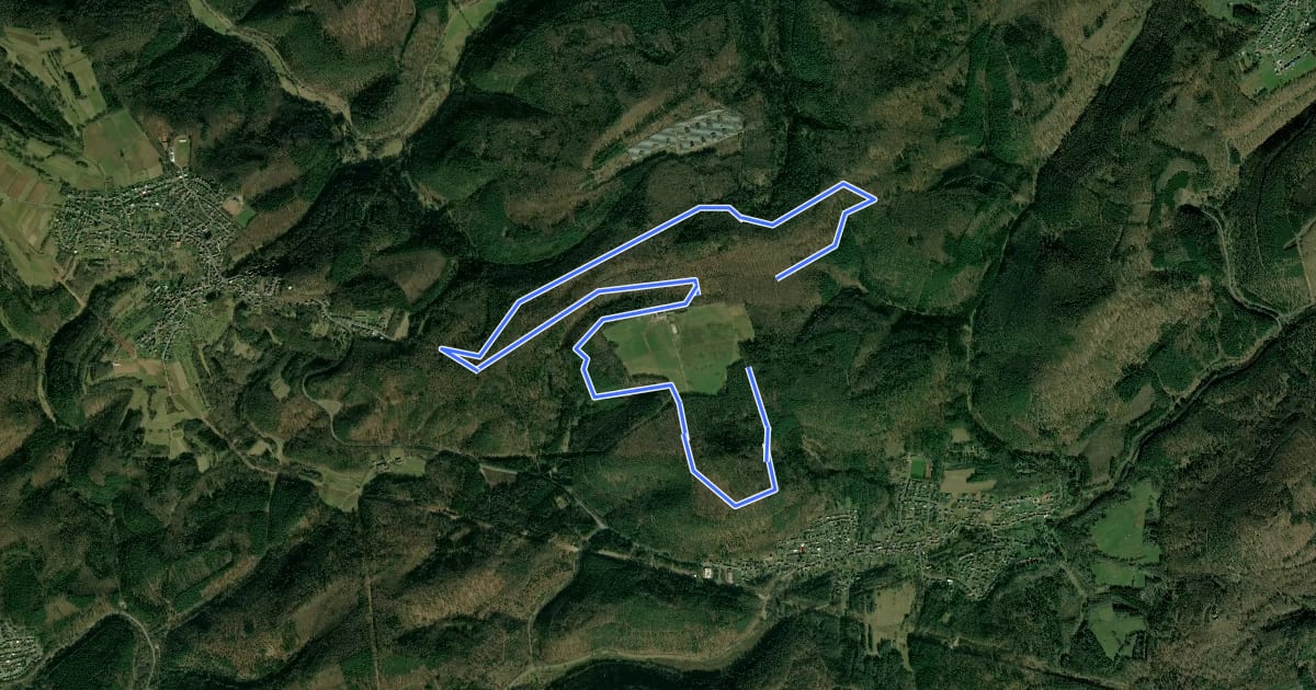 Маршрут Wandern in Clausen C11 на спутниковом снимке
