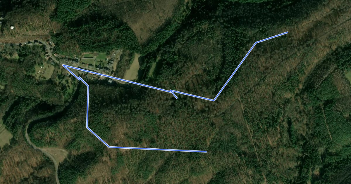 Маршрут Wandern in Clausen C7 на спутниковом снимке