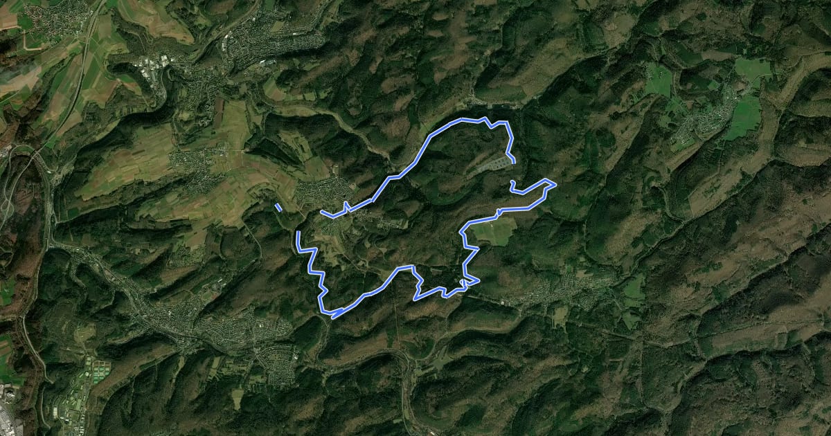 Маршрут Wandern in Clausen C8 Rund um Clausen на спутниковом снимке