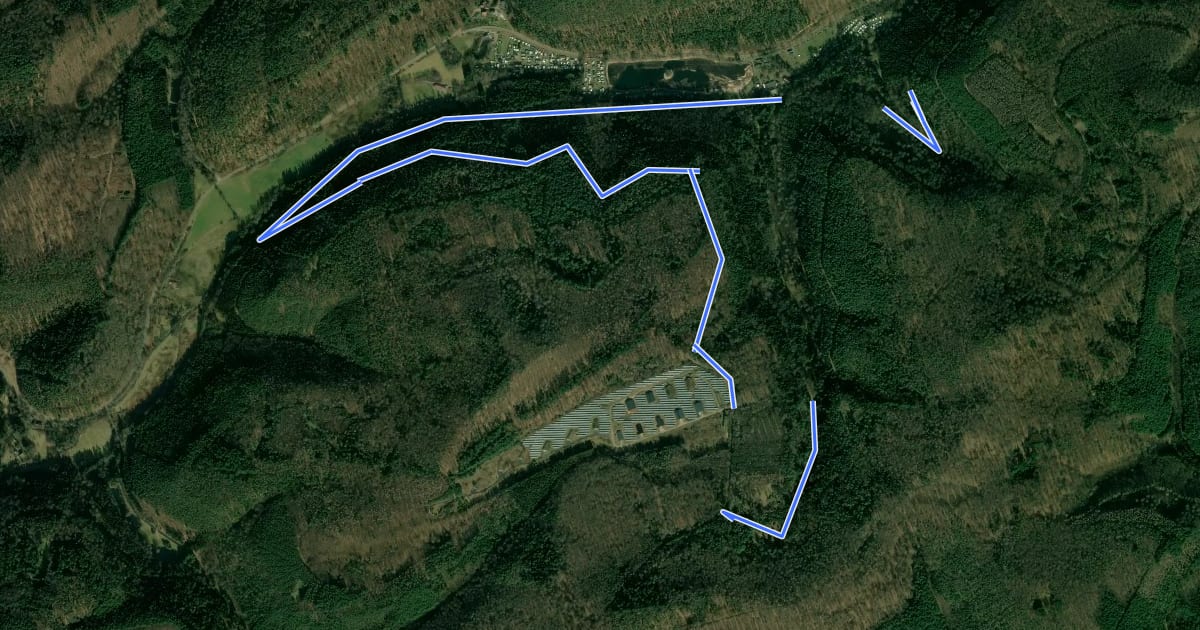 Маршрут Wandern in Clausen C9 на спутниковом снимке